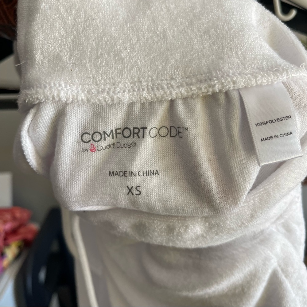 Comfort Code White Terry Drawstring Athletic Shorts - Picture 4 of 4